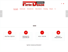 Tablet Screenshot of fatihdekor.com